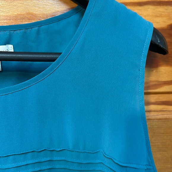 Coldwater Creek Sleeveless layered front tank top XL - Picture 5 of 8